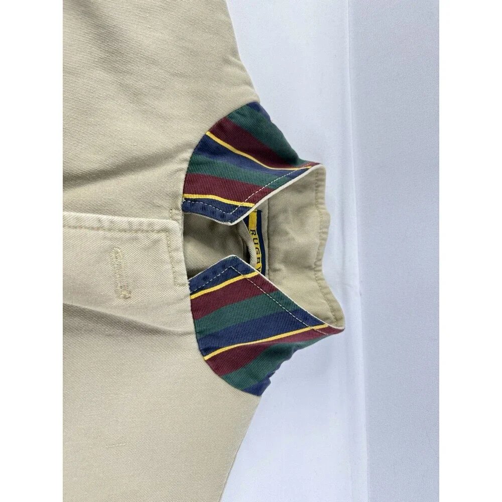 Rugby Ralph Lauren Sport Blazer Jacket Men Size M Chino Cotton Khaki/Beige